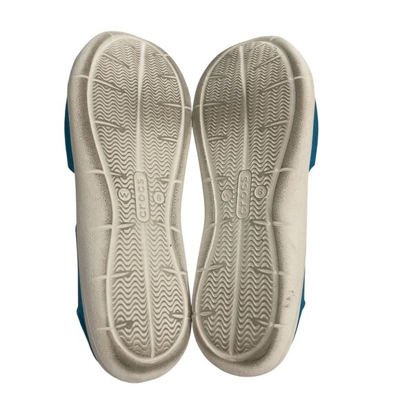 Crocs Womens Size 6 Slip-On Blue Perforated flat comfort Sandals shoes - Picture 7 of 8